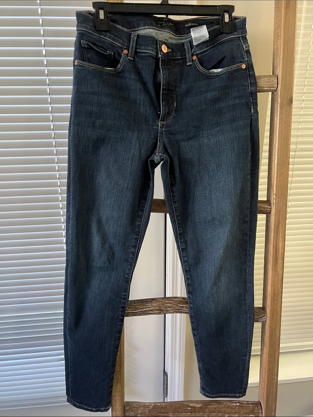 Banana Republic Dark Indigo Cropped Straight Jeans